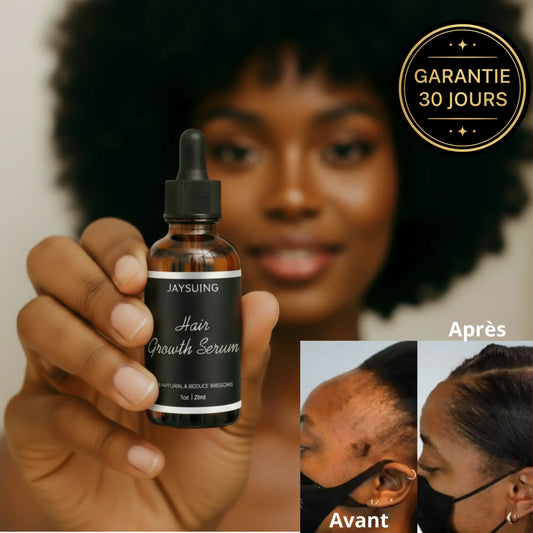 Jaysuing Hair Growth Serum : Le Sérum Révolutionnaire qui Réveille Vos Cheveux Abîmés et Vous Rend Votre Couronne Naturelle